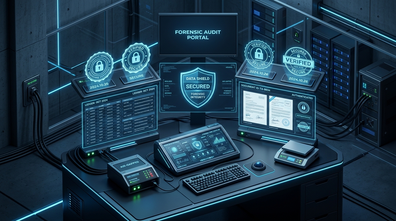Oxofolio forensic audit and document verification workspace