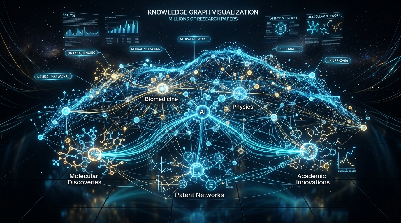 ZealBots 3D scientific knowledge graph and literature index